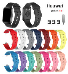 Correa de silicona para huawei watch fit TIA-B19/B09 Smartwatch pulsera cinturón huawei watch fit