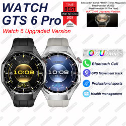 Nuevo Reloj Inteligente GTS 6 Pro con GPS, Pantalla AMOLED Siempre Encendida, Monitor de Salud, Llamadas Bluetooth, Resistente al Agua, Reloj Deportivo