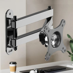 20 ° Soporte de montaje en pared para TV inclinable 360 ° Soporte giratorio Soporte universal para TV para computadora de 14 a 37 pulgadas Monitor LCD LED Tablet PC