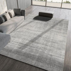 Alfombra moderna y sencilla para decoración de sala de estar, alfombra suave para salón, alfombras nórdicas grises para dormitorio, alfombra antideslizante lavable