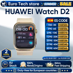 Reloj inteligente HUAWEI D2 de 1,82 pulgadas con pantalla AMOLED, ECG, monitoreo completo del sueño, cuidado de la salud familiar, Bluetooth, llamadas, NFC