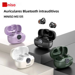 MINISO MS105 Auriculares Bluetooth Auriculares intrauditivos Auriculares suaves Auriculares inalámbricos Impermeables IPX5