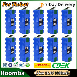 Batería para iRobot Roomba 500 batería de repuesto 5000mAh Li-ion 600 700 800 Series 560 580 650 760 14,4 V batería de aspiradora
