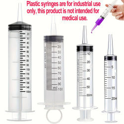 Jeringa de 20 ml/60 ml/100 ml/150 ml, jeringa de plástico, para laboratorios científicos, líquidos, riego de plantas, perfumes, tinta, cambio de agua en acuarios, alimentación de mascotas, etc. Se