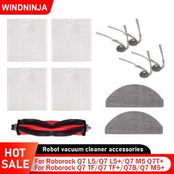 Almohadillas de fregona de Cepillo Lateral principal, filtro HEPA para Roborock Q7 L5 L5 + Q7 M5 M5 + Q7 TF TF + Q7T + Q7B, accesorios para Robot aspirador