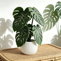 Posavasos con Diseño de Planta Monstera Impresos en 3D, Antideslizantes y Resistentes al Calor, para Hogar, Oficina, Sala de Estar, Cocina, Bar y Mesa