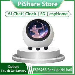 EspHome Asistente Compatible XiaoZhi AI Chat de voz Robot Ball ESP32-S3 1,28 pulgadas LCD N16R8 Placa de desarrollo Wifi reloj DeepSeek