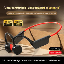 Auriculares de Conducción Ósea 2026, Bluetooth 5.4 con Micrófono, Impermeables, para Ejercicio, Fitness, Deportes, Inalámbricos, Nuevos