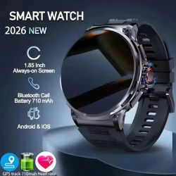 Reloj Inteligente con GPS 2026, Pantalla AMOLED HD de 1.85 Pulgadas, Batería de 710mAh, Llamadas Bluetooth, para Android e iOS