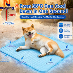 Alfombra Refrescante de Verano para Perros y Gatos, Lavable, para Cachorros y Perros Grandes, Colchón de Gel Frío, Manta Refrescante para Mascotas