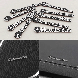 4 pegatinas de emblema ABS para interior de coche, calcomanías autoadhesivas premium para altavoces de audio, accesorios de estilo para coche