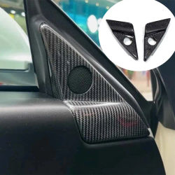 Panel embellecedor de altavoz de pilar A de carbono Real para Maserati GranTurismo GTS GC MC 2008-2019