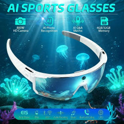 Gafas Inteligentes 2026 para Hombre, 800W HD, Foto y Video, Llamadas Bluetooth, Traducción, Antideslumbrantes, para Correr, Béisbol, Ciclismo