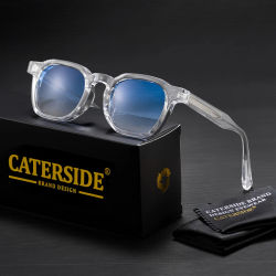 CATERSIDE Nuevas Gafas de Sol de Moda Punk para Hombre, Montura Cuadrada, Diseño Personalizado, Gafas de Sol para Mujer, Viajes, Fiestas, Negocios, Festivales, Regalo