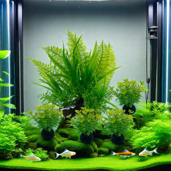 Adornos de plantas de acuario, simulación de plástico, hierba de agua Artificial, accesorios de decoración para pecera, 5 uds.