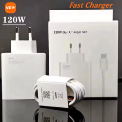 Cargador de 120W con Carga Turbo Rápida, Adaptador de Carga Hiper Rápida EU/US, Cable para Redmi Note 11 12 13 Pro Plus Mi 14 13 13T Poco Xiaomi