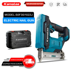 Pistola de Clavos Kamolee F30/1022J sin Escobillas para Trabajos de Carpintería, Unión y Fijación, para el Ensamblaje de Muebles en el Hogar, Fácil de Usar