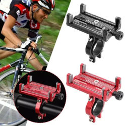 Soporte para Teléfono de Motocicleta y Bicicleta Eléctrica, Soporte de Aleación de Aluminio CNC con Cuatro Garras, Soporte para Teléfono de Bicicleta 2026 Práctico