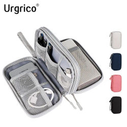 Bolsa de almacenamiento de cables de datos, estuche de transporte portátil impermeable, bolsa de almacenamiento de capas, bolsa organizadora de viaje para Cable, cargador USB