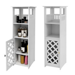 Mueble de baño, columnas de baño, mueble de baño con 1 puerta y estantes, para el hogar, cocina, salón, 78x22x22 cm