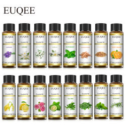 EUQEE 10ml aceite esencial de planta Natural con cuentagotas para difusor humidificador lavanda jazmín eucalipto vainilla aceites esenciales