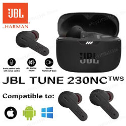 Original JBL Tune 230nc TWS auriculares inalámbricos con Bluetooth estéreo bajo impermeable auriculares deportivos con micrófono T230nc