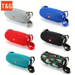 Altavoz estéreo inalámbrico portátil TG534 con altavoces duales, llamada manos libres estéreo TWS/tarjeta FM/TF/disco U, conectar teléfono móvil/Ta
