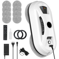 Robot inteligente para limpieza de ventanas, Robot de limpieza de vidrio con Control remoto, 5600Pa, para ventanas, azulejos, puertas de vidrio, paredes planas