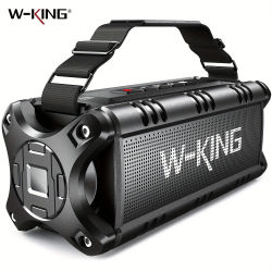 Altavoz W-KING con Bluetooth para exteriores, altoparlante portátil de 90W, pico de 50W, RMS, IPX6 resistente al agua, inalámbrico