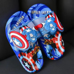 Zapatillas para niños, zapatillas de verano con dibujos animados para el hogar, antideslizantes, suela suave, zapatillas para bebés, zapatillas para niños y niñas, zapatos de baño, talla