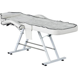 Funda Protectora de PVC Transparente para Sillas de Belleza, Muebles de Salón Kee, Patrón de Cama de Belleza Plegable Impecable