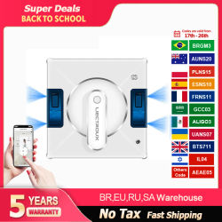 (código promocional: AEWD55) Robot Limpiacristales Liectroux YW509, Pulverizador de Agua de 4 Vías, Alta Succión al Vacío, Sensor Láser, Robot de Limpieza de Cristales de Pared en el Hogar, Navegación