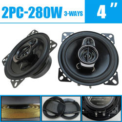 4 pulgadas 560W (2*280W) 3 vías Universal Coaxial Auto música estéreo rango completo Subwoofer mejorado Hifi altavoz de sonido estéreo para coche
