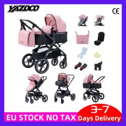 Cochecito de Bebé 3 en 1 con Silla de Auto y Cesta para Dormir, Cochecito Multifuncional, Plegable Compacto, Cochecito Ligero para Bebés