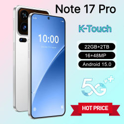 Teléfono Inteligente K-Touch 5G para Note 17 Pro, Teléfonos Móviles Inteligentes Android, Pantalla Completa HD de 7.3 Pulgadas, 22G+2TB, Teléfono Celular Económico Desbloqueado, Batería de 7800mAh, 4G