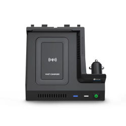 Cargador inalámbrico para Mercedes Benz W205 C43 C63 AMG GLC43 GLC63 X253 Clase C /GLC accesorios de almohadilla de carga USB para teléfono móvil