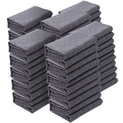 SucceBuy-Manta móvil de algodón reciclado, embalaje resistente, almohadillas para mover el envío, para proteger muebles, electrodomésticos de suelo, 12/24 paquetes