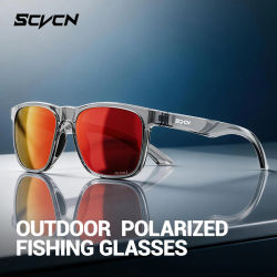 Gafas de pesca polarizadas Scvcn UV400 que protegen los ojos de la luz solar, lentes antideslumbrantes, gafas de sol profesionales para conducir al aire libre