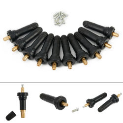 10 unids/set TPMS Monitor de presión de neumáticos Sensor vástago de válvula para Ford Fiesta Van Galaxy para Dacia para Vauxhall para Nissan para Opel