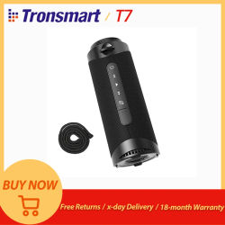 Tronsmart T7 Altavoz Bluetooth Altavoz portátil con graves equilibrados, resistente al agua IPX7, modos LED, para exteriores