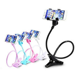 Soporte Universal de cuello de cisne para teléfono móvil, Stents flexibles para cama, escritorio, Clip para mesa, brazo de soporte Flexible para teléfono