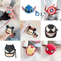 Funda de silicona de dibujos animados 3D para Airpods 1, 2, 3 Pro, funda protectora para auriculares inalámbricos para Airpods Pro2 con gancho