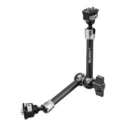 Lanxire Brazo Mágico Articulado 11", Cabezales Bola 360° Pines de Localización, Soporte Monitor Cámara ARRI DSLR Tornillos 1/4"