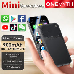 NUEVO ONEMYTH A17 2026, Mini Teléfono Inteligente 3G de 3.0 Pulgadas HD, Android 8.1, Doble SIM, Teléfono en Espera, 2GB+16GB, 900mAh, Teléfono Celular Original Pequeño