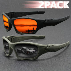 Gafas de sol tácticas a prueba de viento para pescar, gafas de sol clásicas de camuflaje para hombres y mujeres con protección UV para conducir al aire libre, ciclismo y senderismo