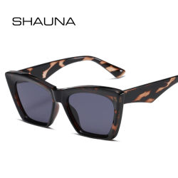 SHAUNA Moda Mujer Gafas de sol tipo ojo de gato UV400