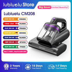 Aspiradora de Mano Lubluelu CM208 para Colchones con Secado por Aire Caliente, Filtro HEPA y Vibración Ultrasónica de 15KPa para Cama, Sofá y Alfombra