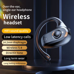 Auriculares Bluetooth no intrauditivos Z66, auriculares deportivos V5.4, auriculares inalámbricos abiertos OWS con un tiempo de espera súper largo