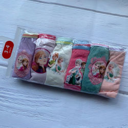 6 unids/lote de ropa interior de Disney para niños, bragas para niñas, calzoncillos de Frozen para niños, ropa interior de algodón de princesa de Anime para bebés