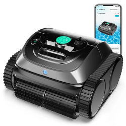 Limpiador Robótico Inalámbrico para Piscinas WYBOT C1 / OS800 con Control por Aplicación, Robot de Limpieza para Piscinas con Fondo, Paredes y Línea de Agua, Duración de Funcionamiento de 120 Minutos